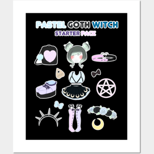 Pastel Goth Witch Posters and Art